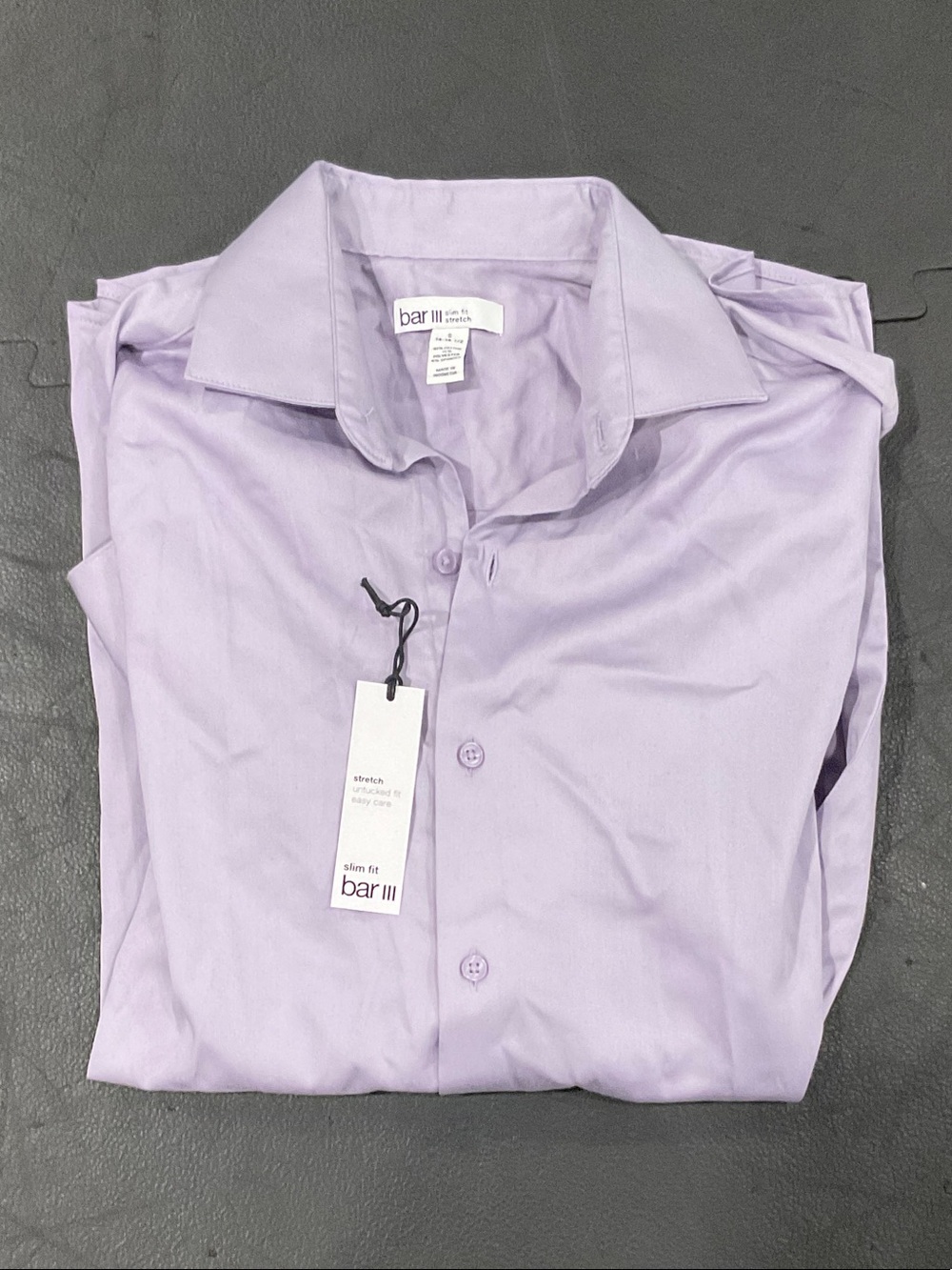 Bar III Men's Light Lavender Slim Dress Shirt - Picture 1 of 2